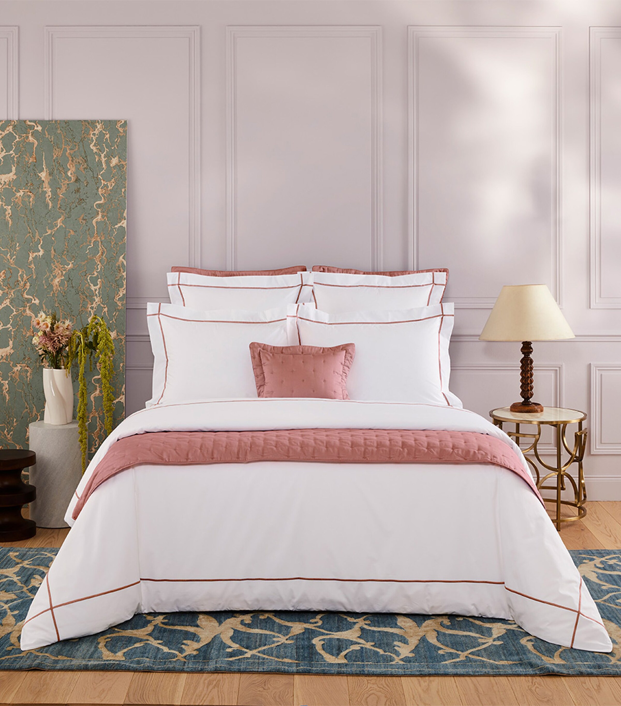 Yves Delorme Athena Santal Single Duvet Cover (140cm x 200cm) Santal Image 2
