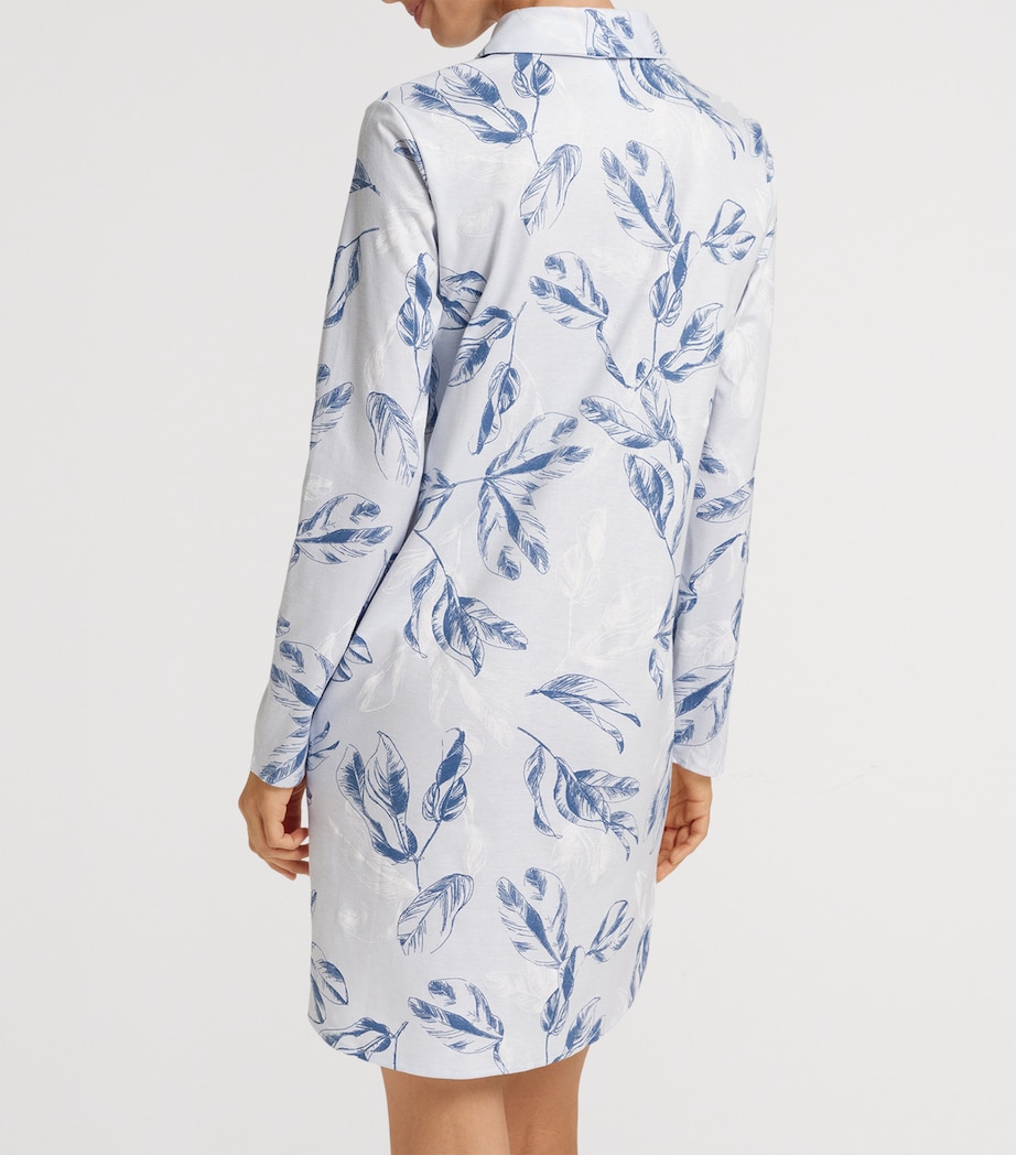 Cotton Garden Print Nightdress FROSTY GARDEN Image 4