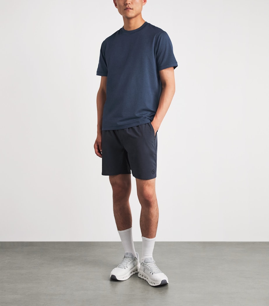 VUORI Mens Ponto Performance T-Shirt Haz Azure Heath Image 2