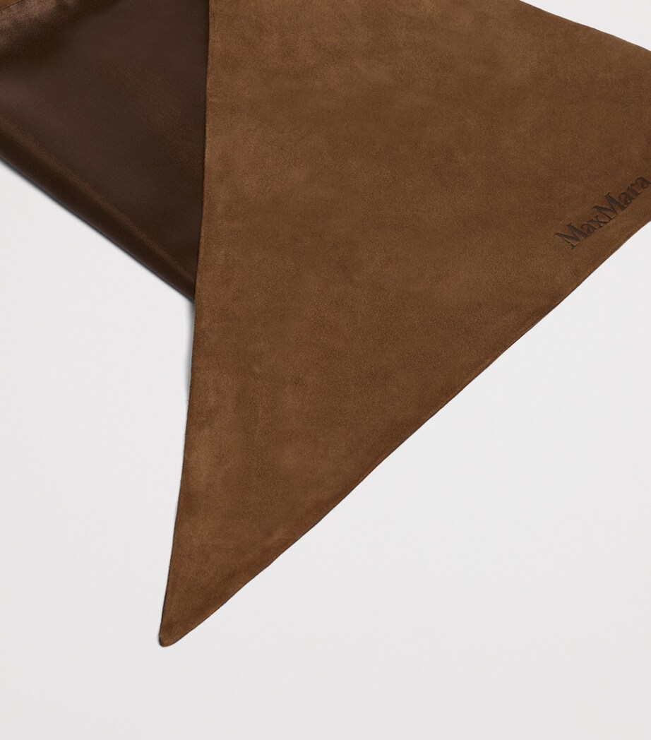 Max Mara Suede Scarf Brown Image 2