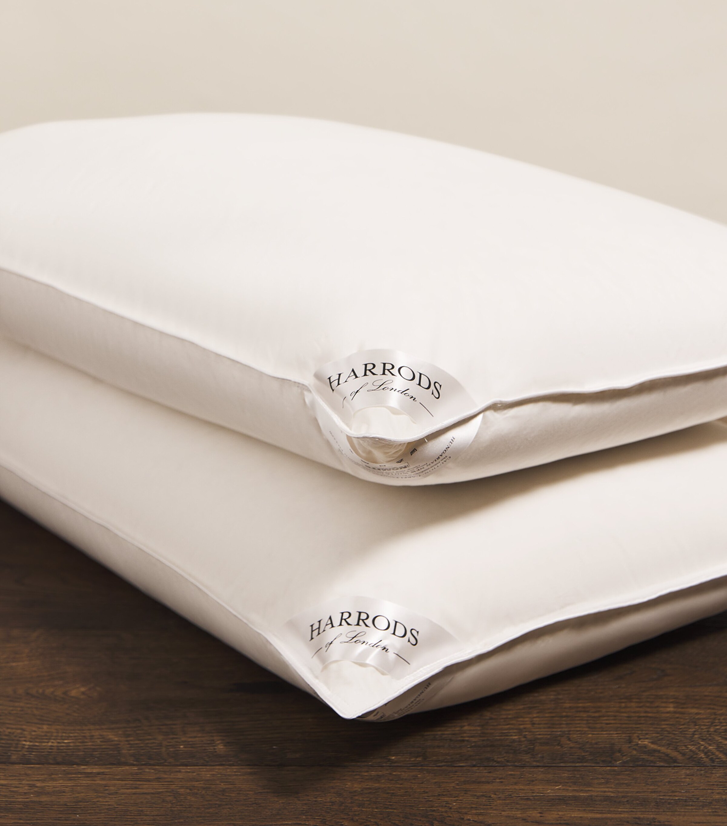 Harrods of London Soft 90% Hungarian Goose Down Pillow (50cm x 75cm) None Image 3