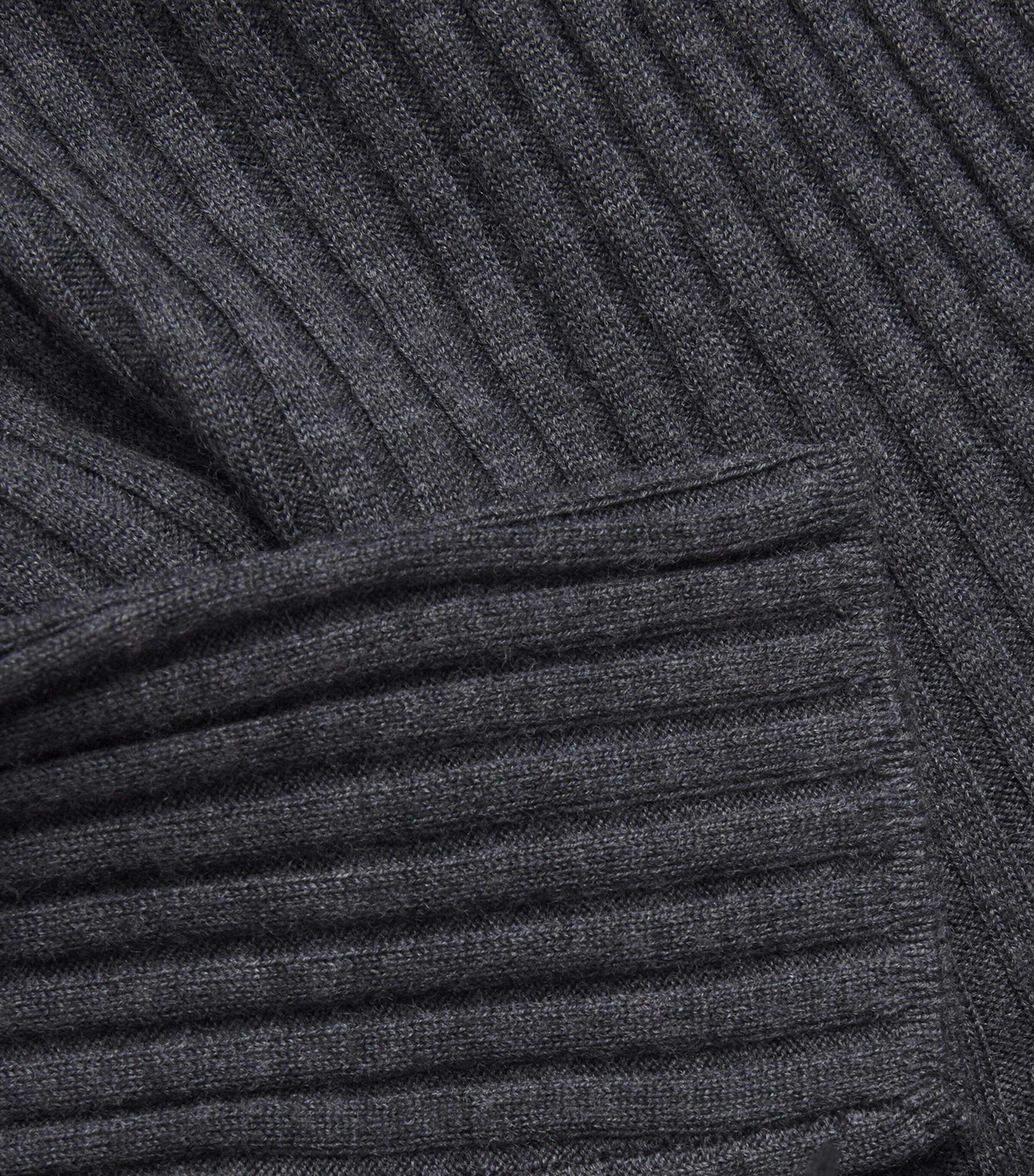 Joseph Grey Merino Wool Ribbed Midi Dress | Harrods AU