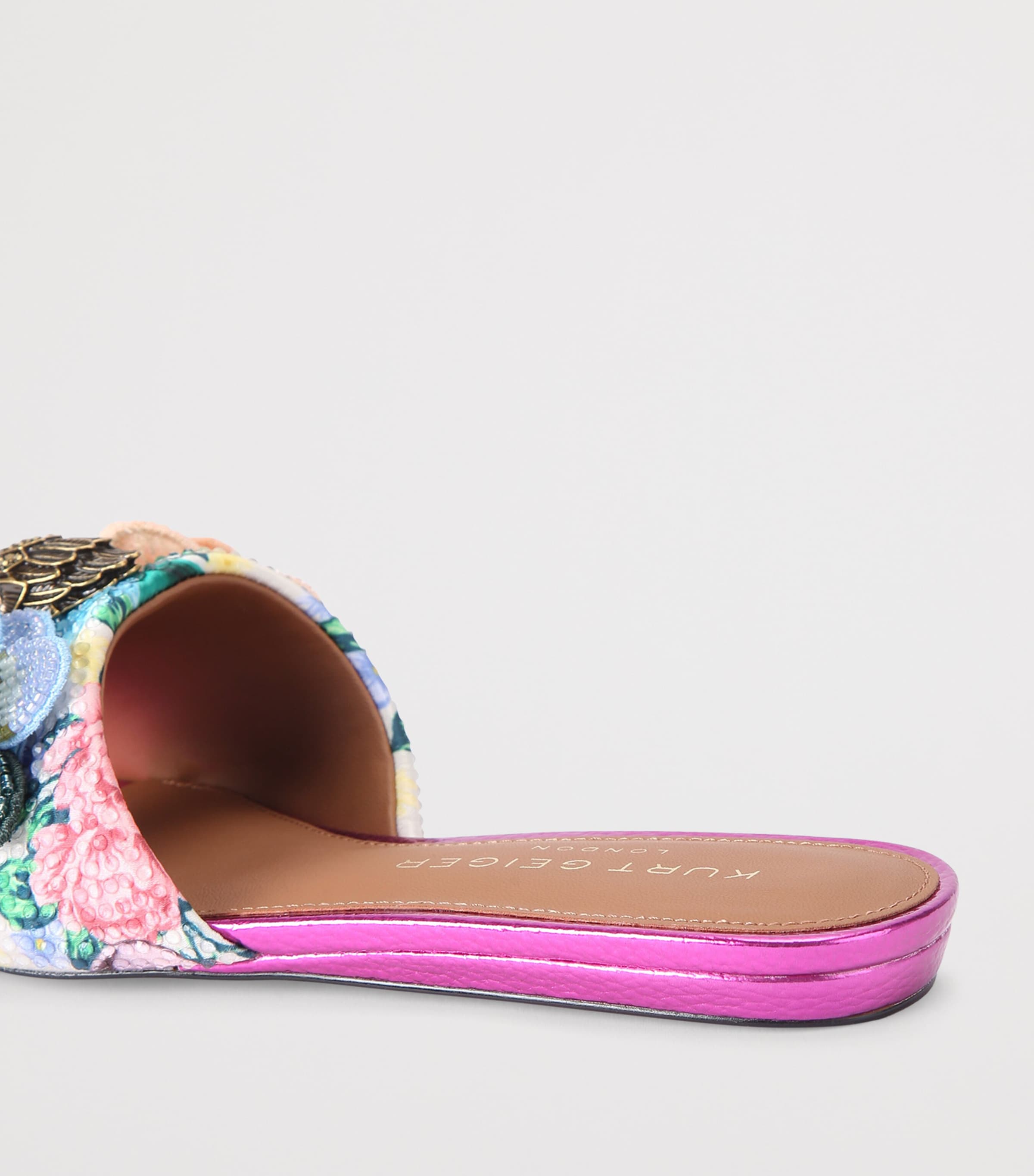 Floral Kensington Flat Sandals BONE/COMB Image 2