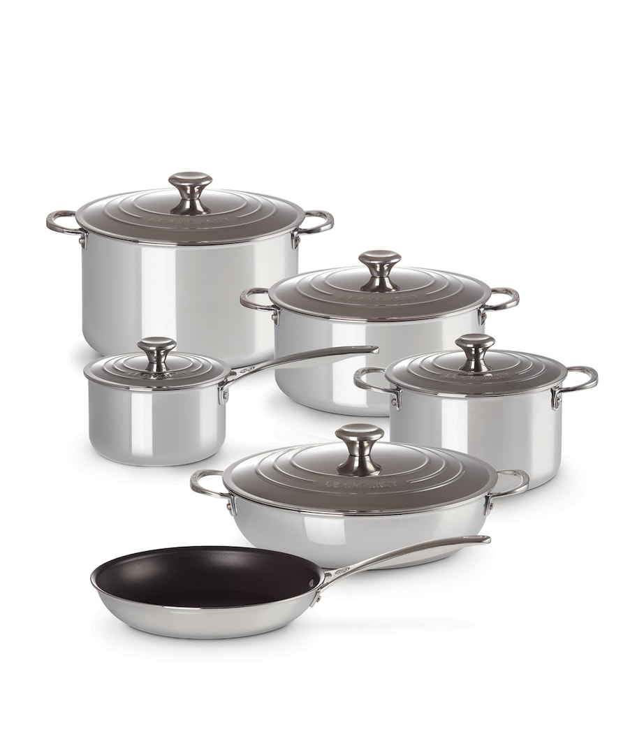 3-Ply Stainless Steel Signature Saucepans (Set of 6) STAINLESS STEEL Image 1