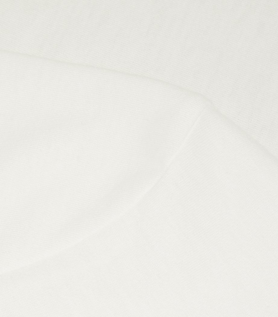 Cotton-Blend Shrunken T-Shirt SNOW Image 5