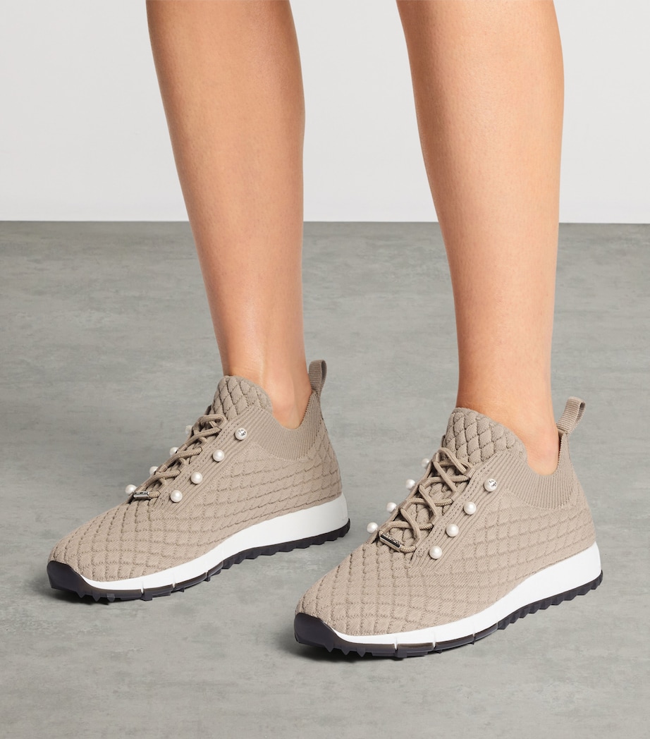 Jimmy Choo Veles Knitted Sneakers X Stone Image 2