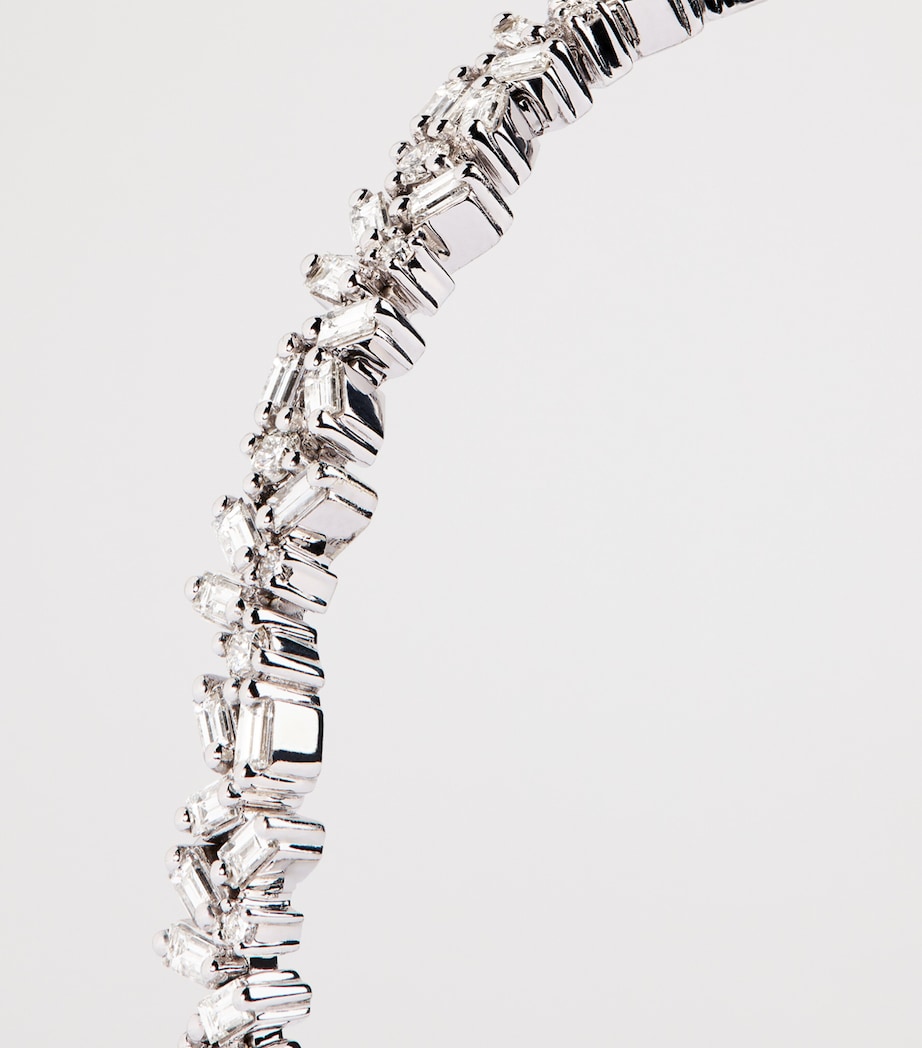 White Gold and Diamond Classic Bangle 18K WG/WD Image 6