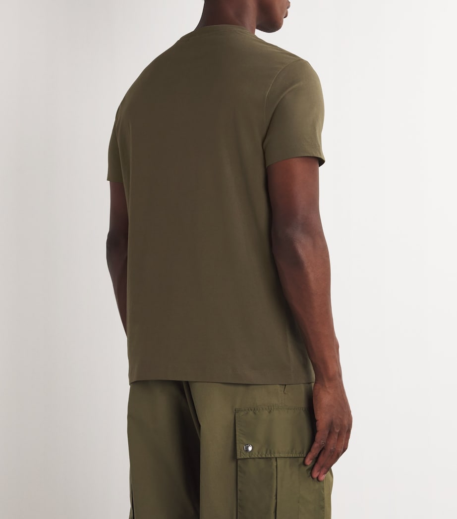 Cotton Embroidered Emerson T-Shirt MILITARY GREEN 49 Image 4