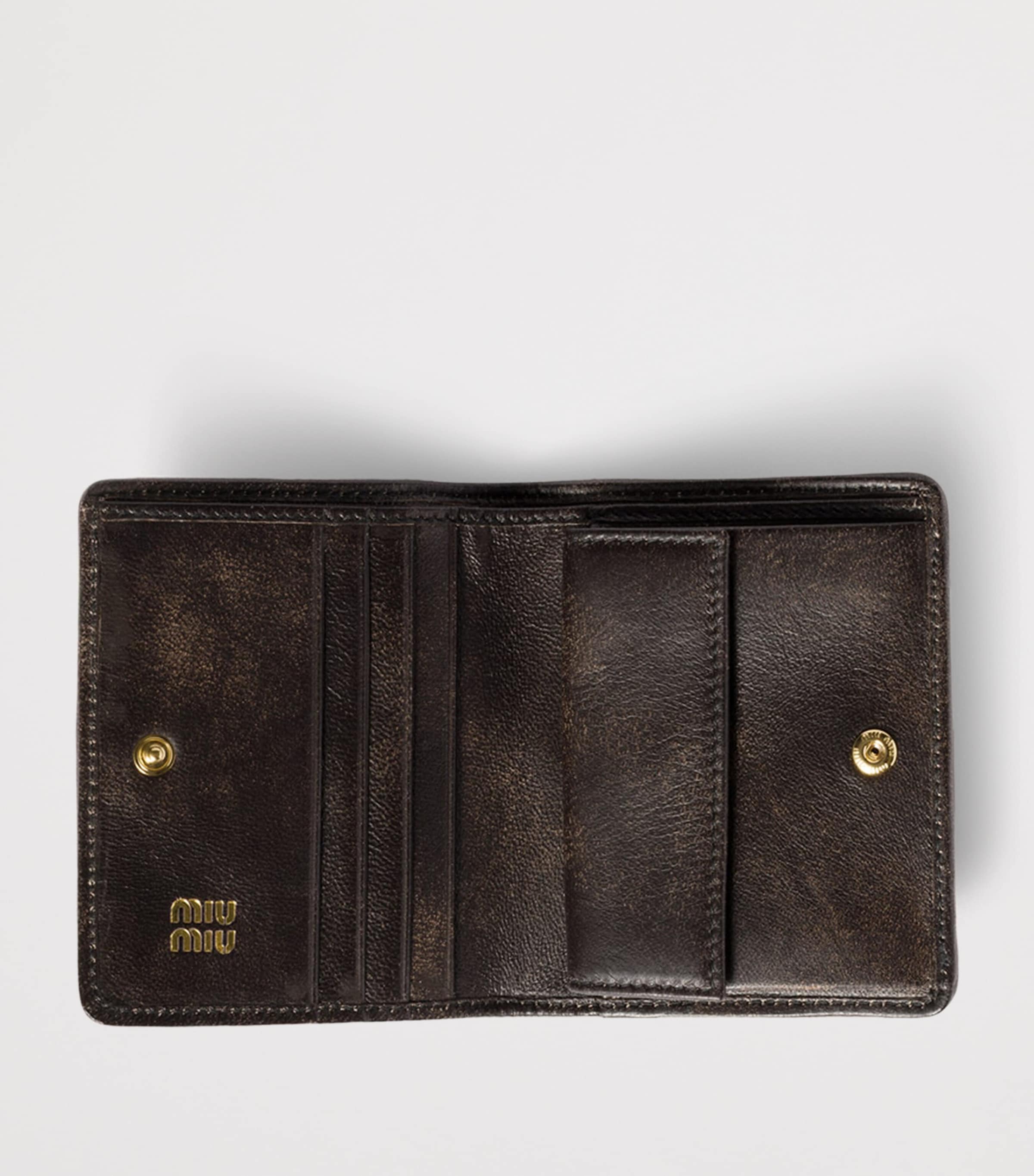 Small Leather Matelassé Wallet F0201 Image 2