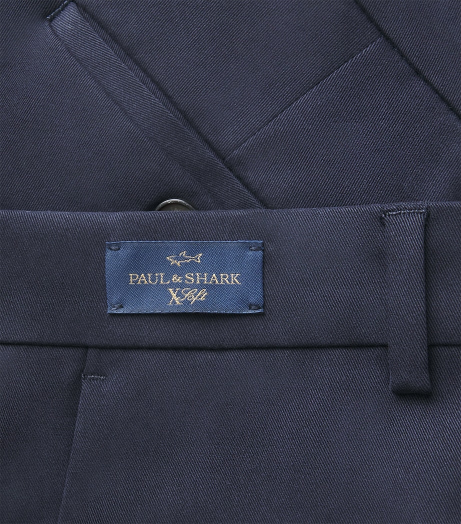 Paul & Shark Mens X-Soft Straight Chinos Profondo Blu Image 6