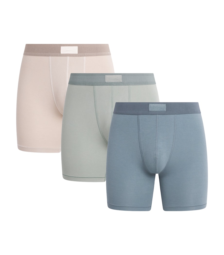 Stretch-Jersey Boxer Briefs (Pack of 3) STONE MULTI Image 1