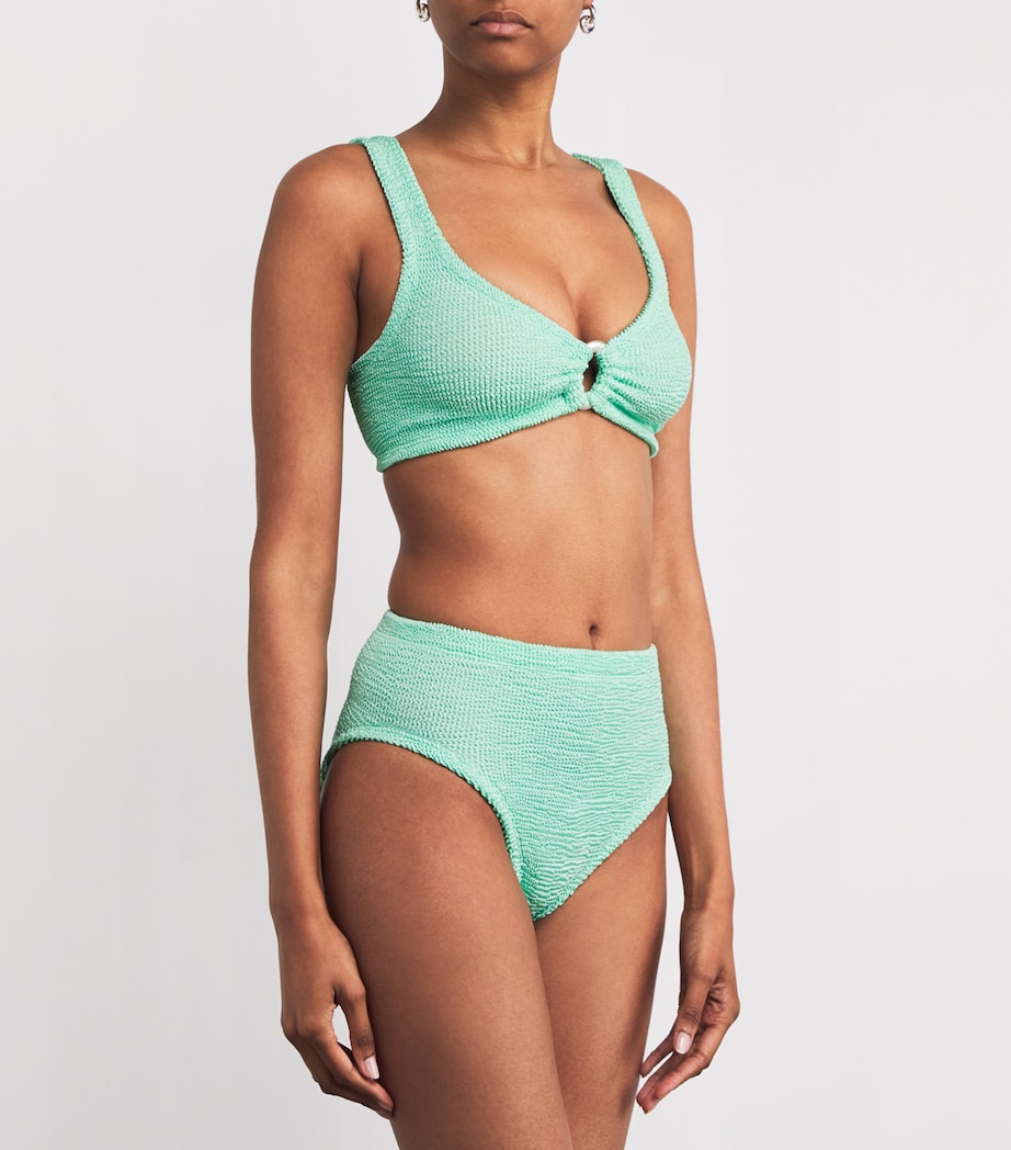 Nadine Pearl Hoop Bikini METALLIC MINT Image 2
