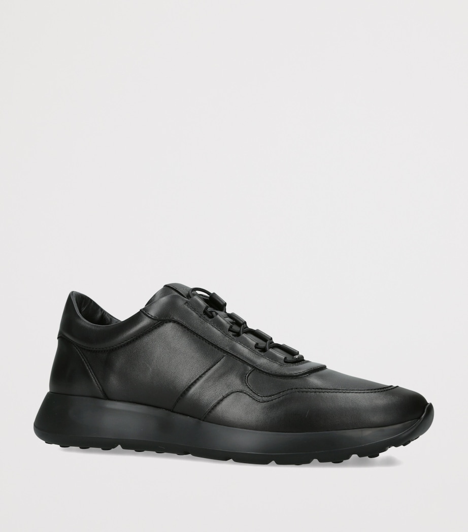 Tod's Leather Allacciato 79k Sneakers Black Image 2