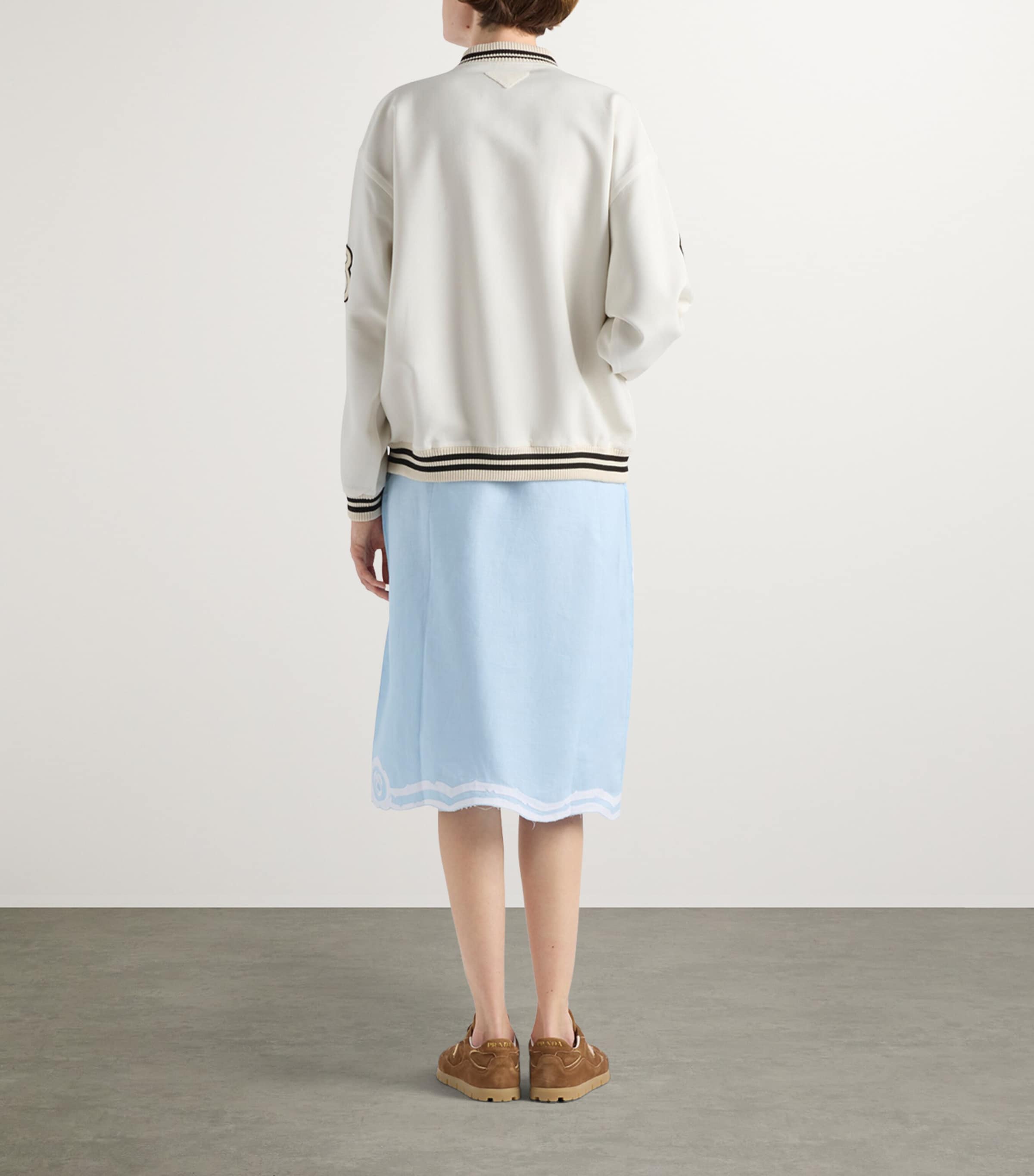 関税込！【PRADA】プラダ LIGHTWEIGHT WOOL BOMBER JACKET Prada Mohair-Wool Bomber Jacket | Harrods DE