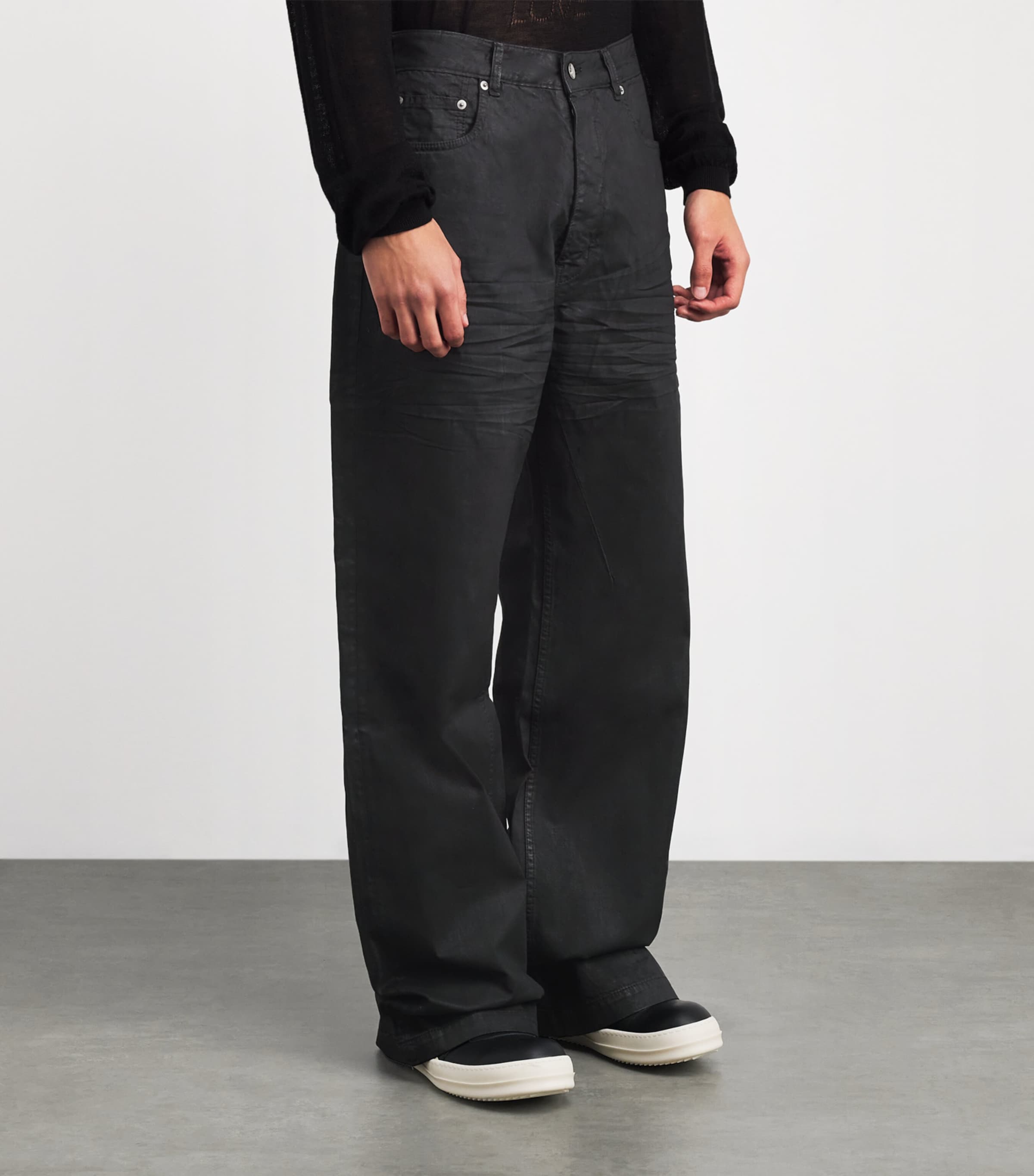 Geth Barrel-Leg Jeans BLACK - 09 Image 3