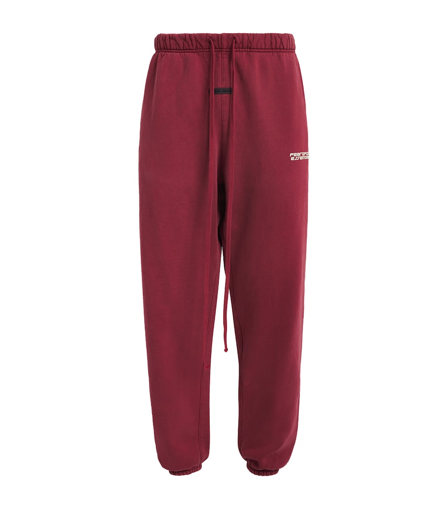 Cuffed Logo Sweatpants CRIMSON Image 1
