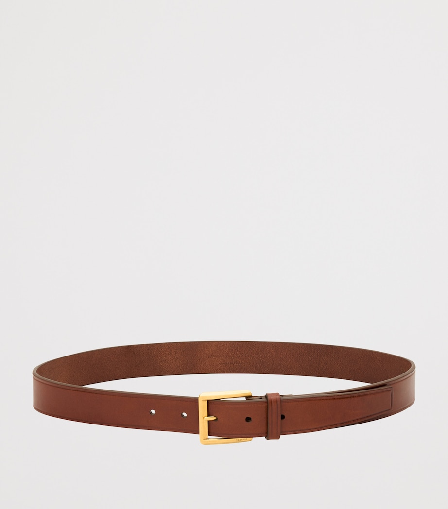 Leather Logo-Buckle Belt 2955 Image 2