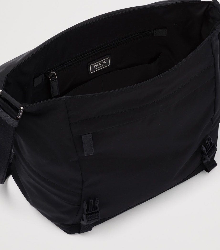 Re-Nylon and Saffiano Leather Shoulder Bag F0002 Image 5