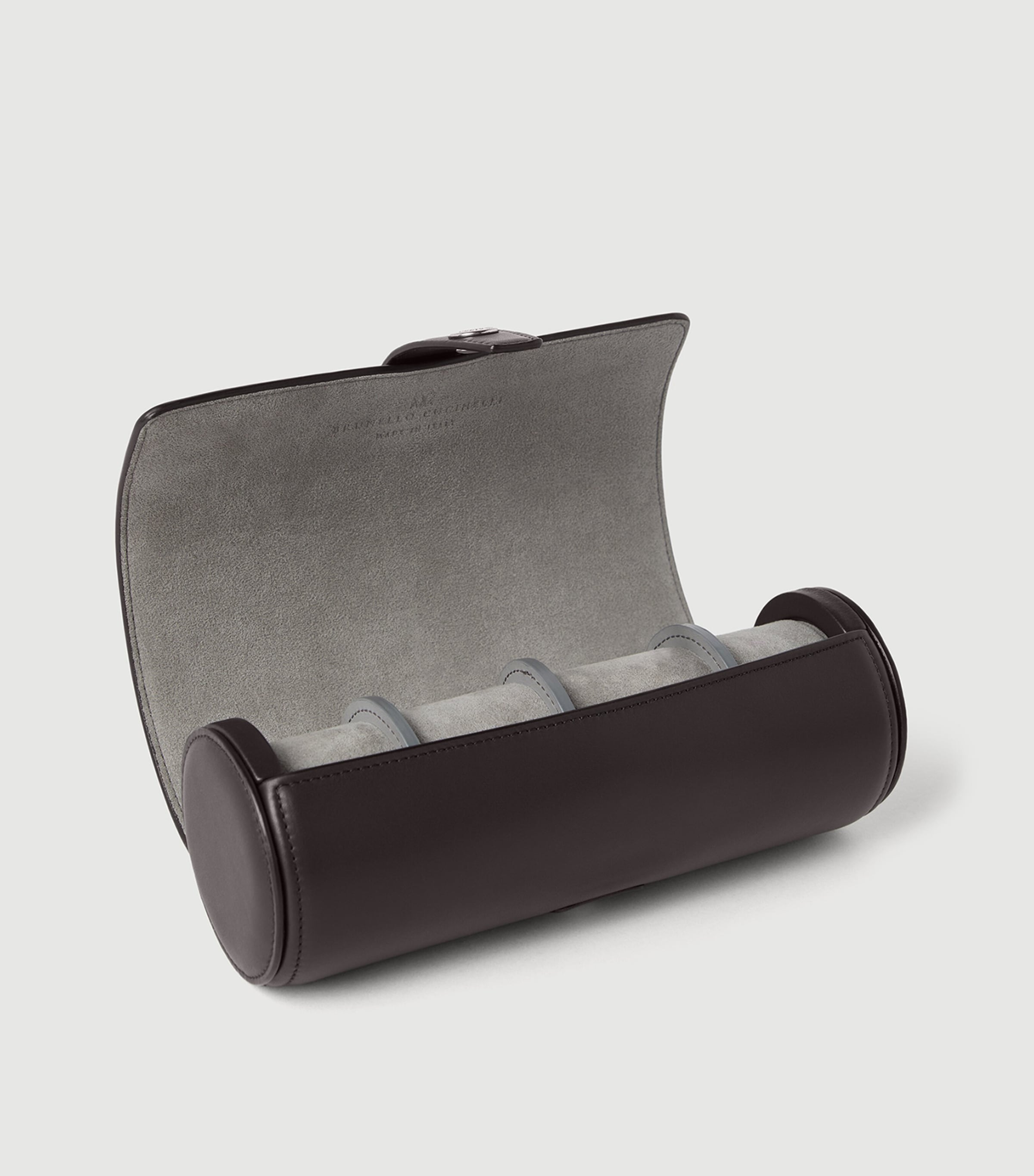 Brunello Cucinelli Calfskin 4-Slot Watch Box Image 2