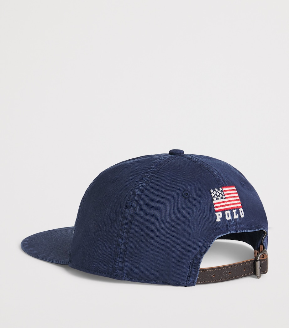 Cotton USA Embroidered Cap NAVY Image 3