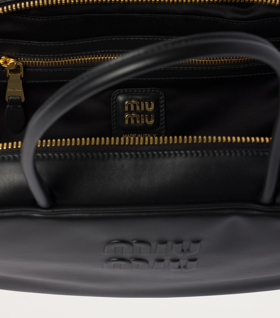 Leather Beau Top-Handle Bag F0002 Image 3