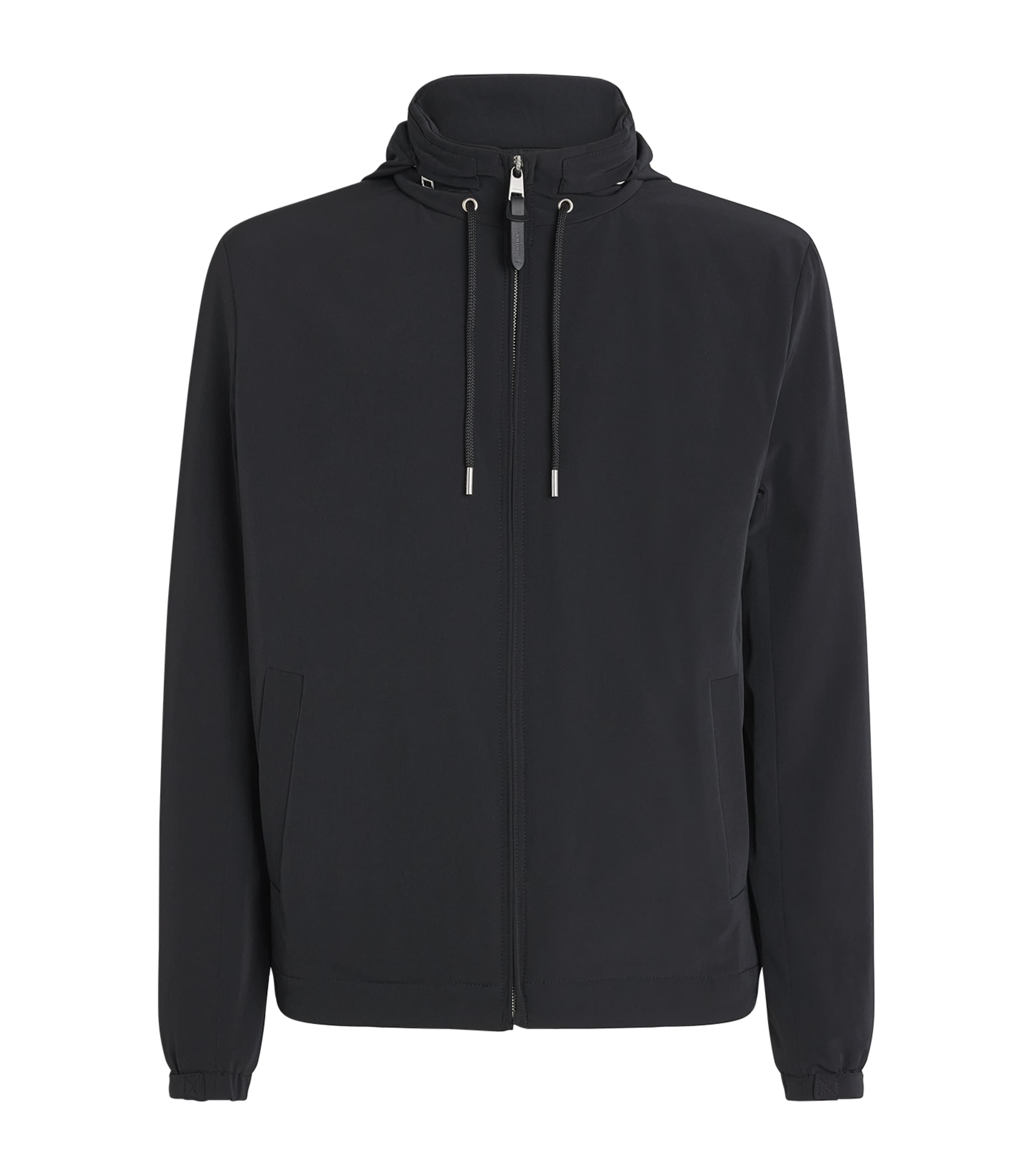 Sandro Paris Mens Padded Hooded Jacket Black Image 1