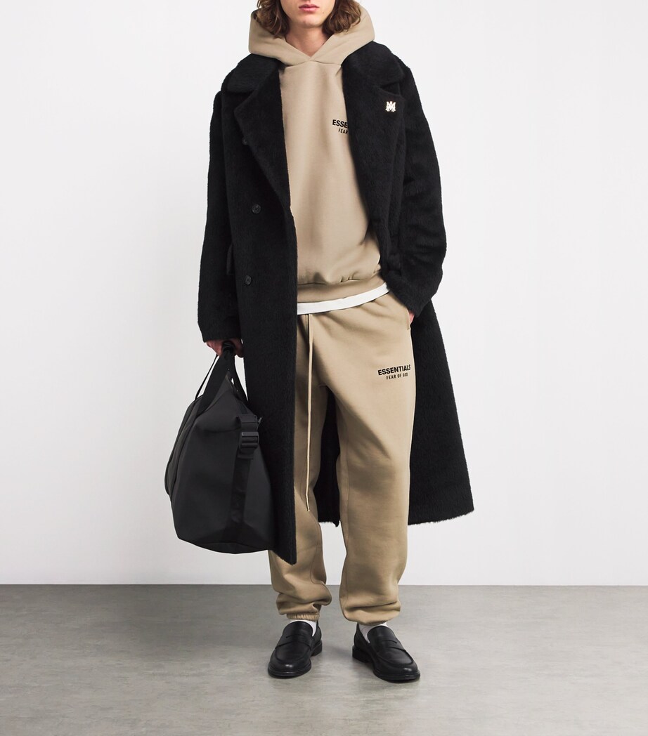 FEAR OF GOD ESSENTIALS Mens Cotton-Blend Logo Sweatpants Desert Sand Image 6