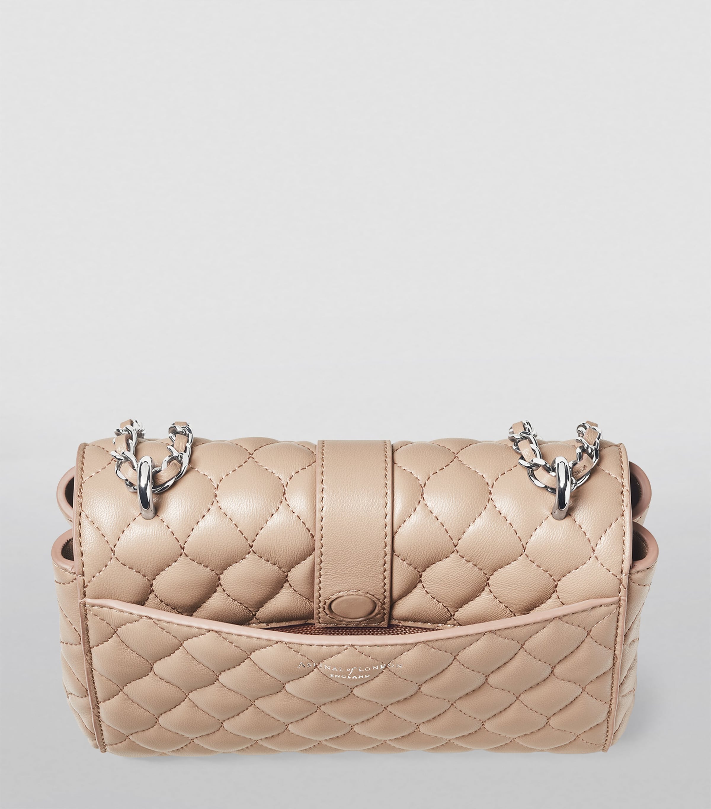 Leather Lottie Shoulder Bag TAUPE Image 4