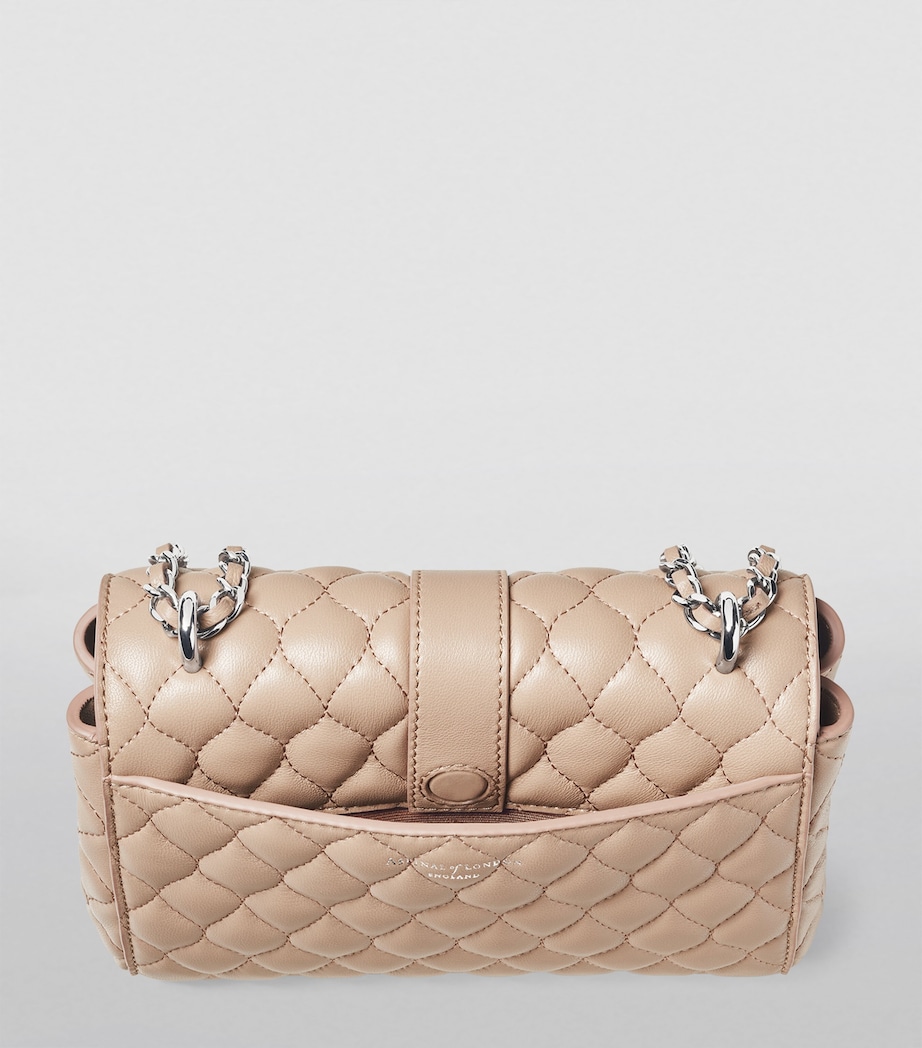 Leather Lottie Shoulder Bag TAUPE Image 4