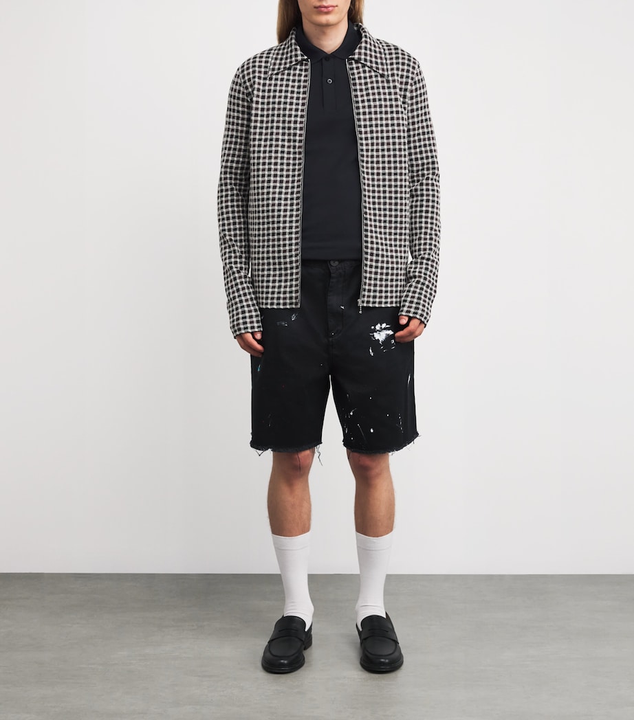 Cotton Logo Polo Shirt 157 BLACK/CHAMPAGNE Image 2