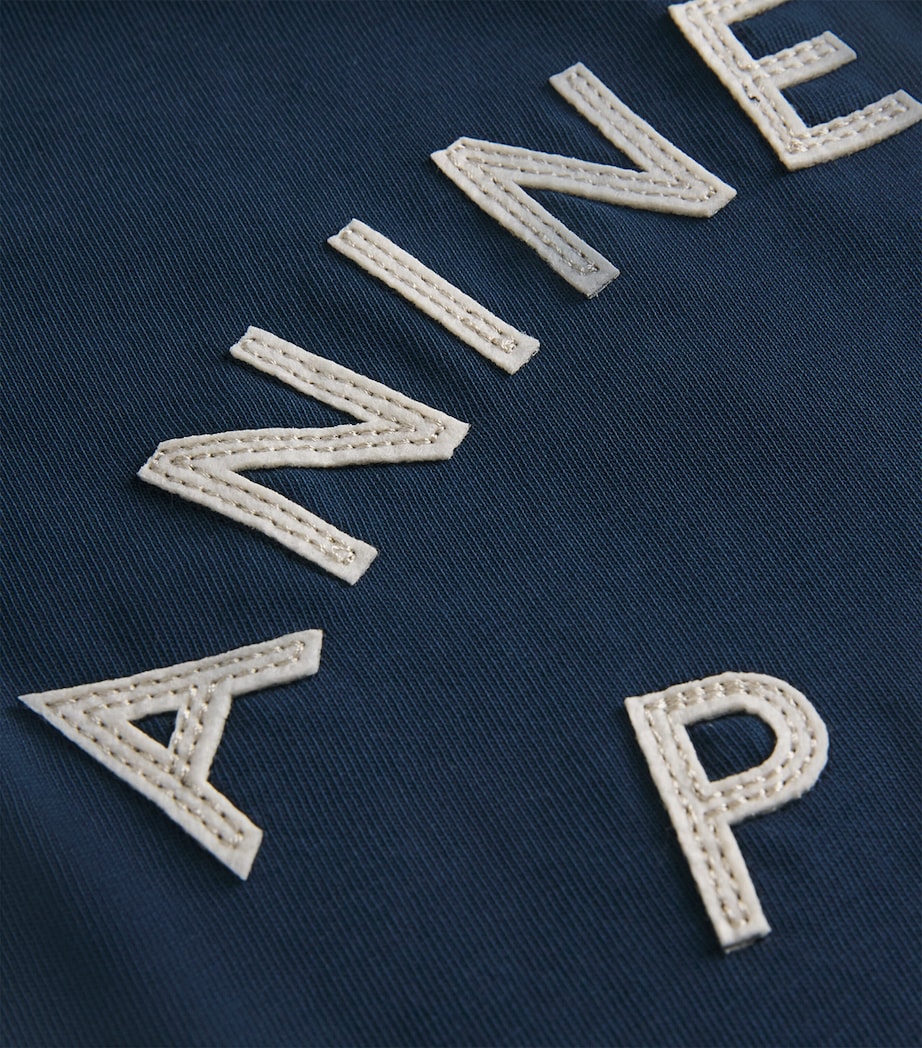 Cotton Monogram T-Shirt DARK BLUE Image 5