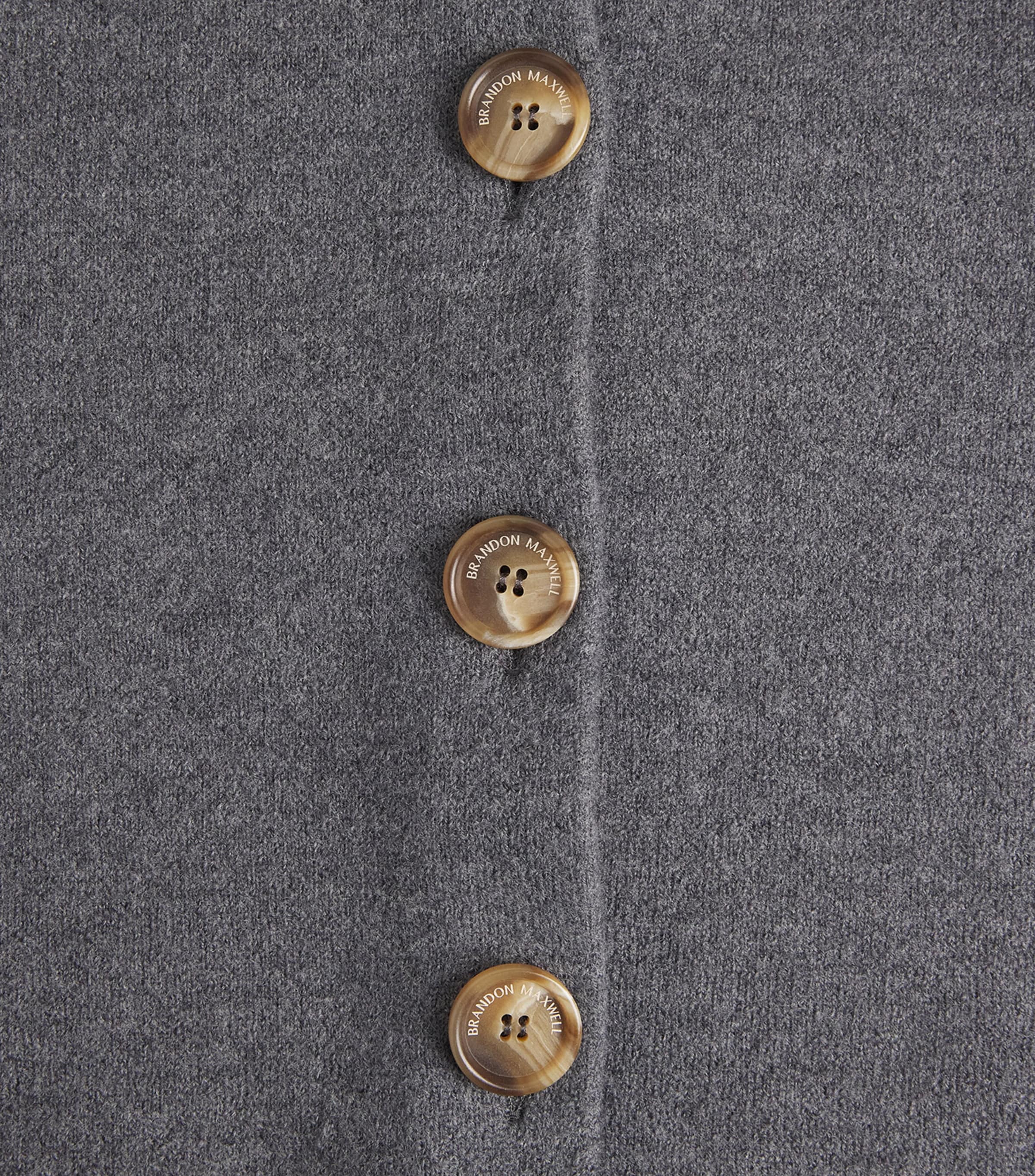 Brandon Maxwell Womens Virgin Wool Ryder Jacket Heather Grey Image 6