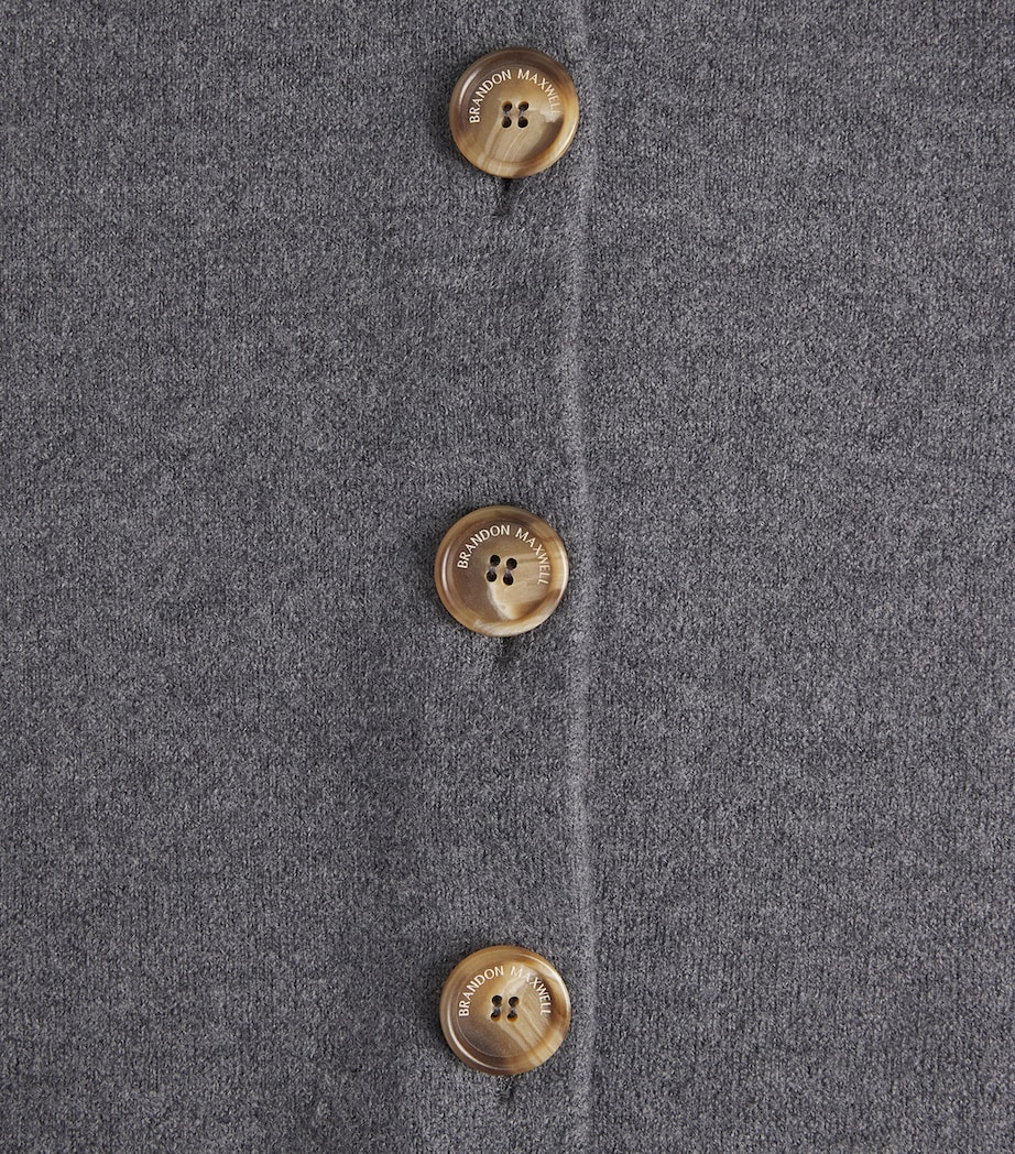 Brandon Maxwell Womens Virgin Wool Ryder Jacket Heather Grey Image 6