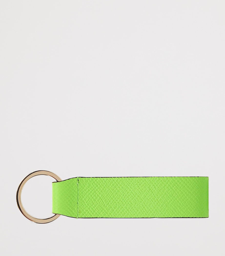 Panama Leather Keyring APPLE GREEN Image 3