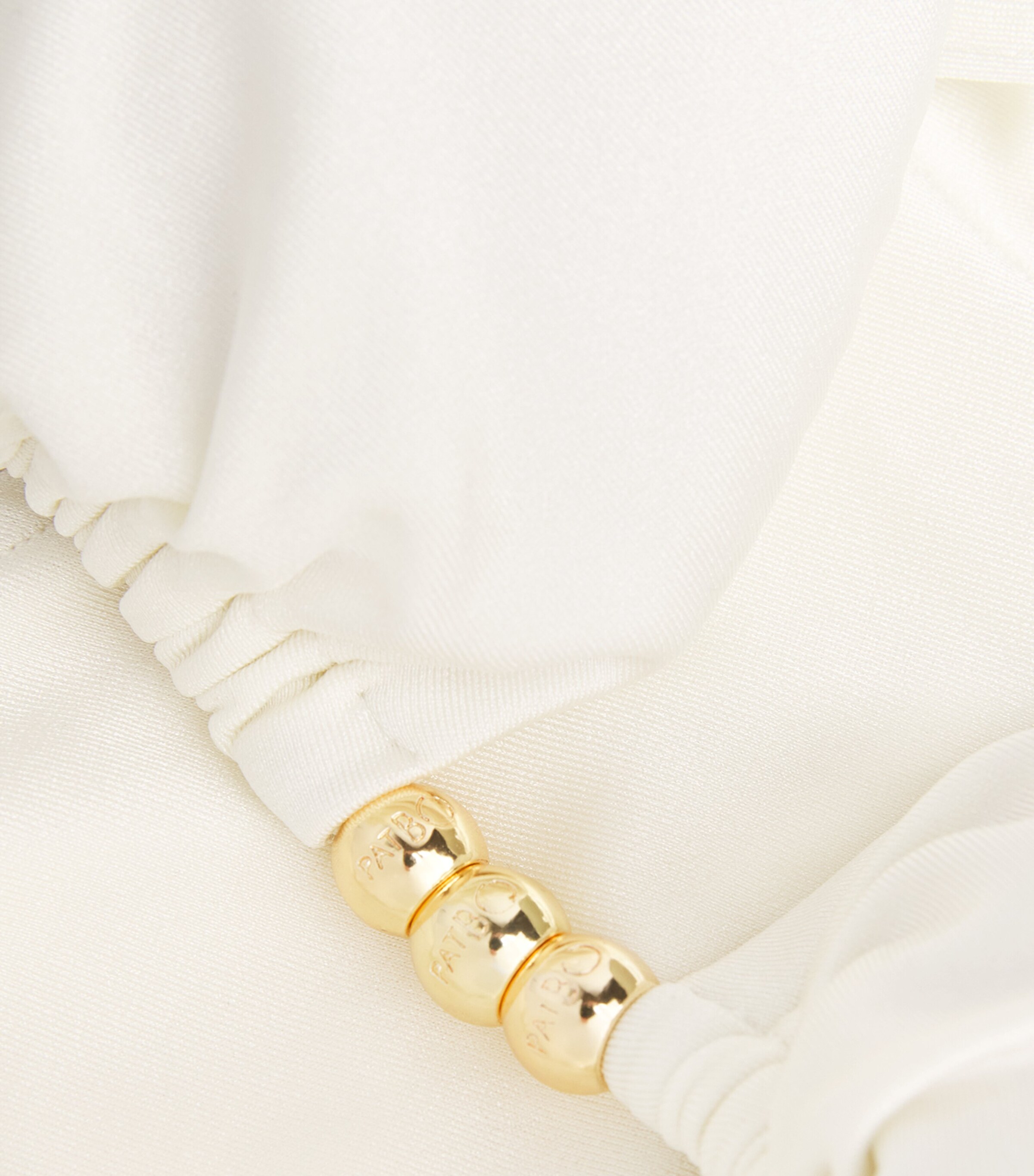 Beaded Coral Bikini Top OFF WHITE Image 4