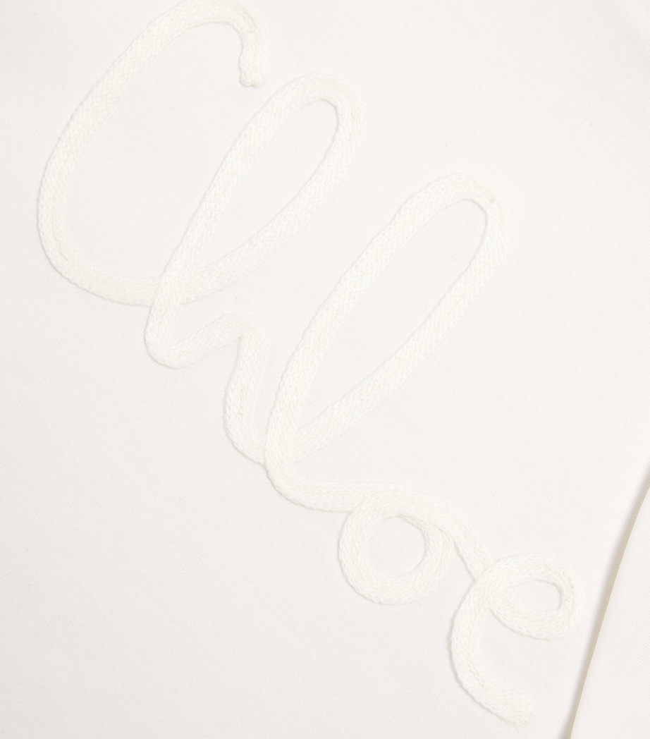 Chloé Kids Cotton Logo T-Shirt (2-14 Years) Image 3