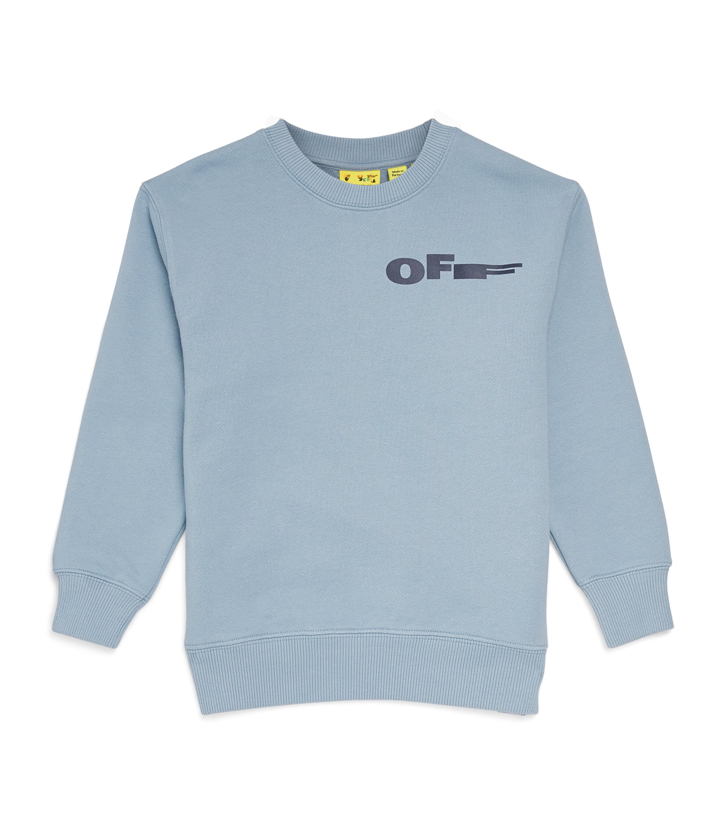 Cotton Arrows Logo Sweatshirt (4-12+ Years) DUSTY BLUE Image 1