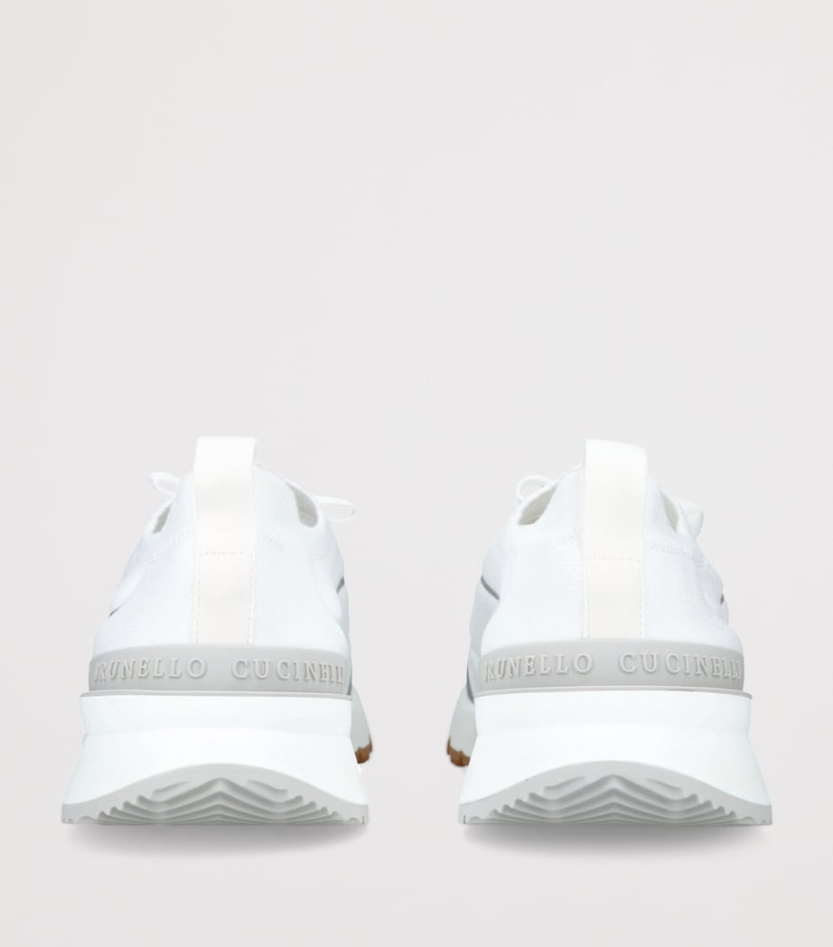 Knitted Sportiv Sneakers WHITE Image 2