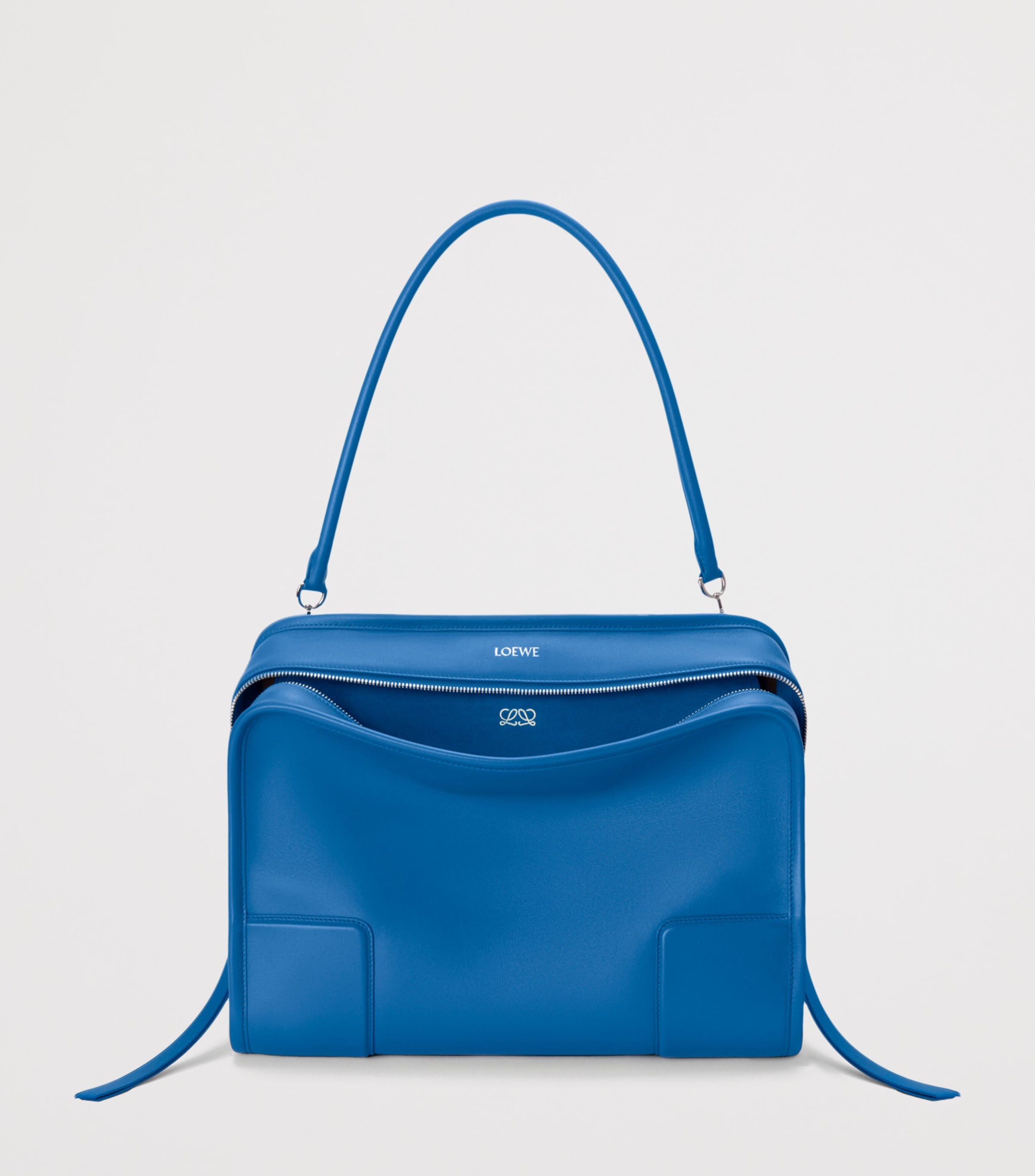 LOEWE Blue Large Leather Amazona 180 Top-Handle Bag | Harrods US