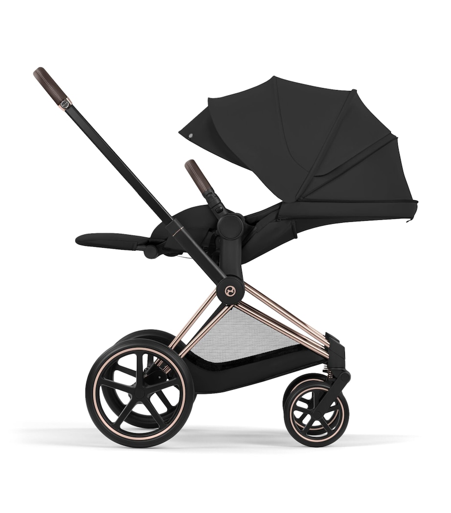 Cybex PRIAM Pushchair and Carrycot – Platinum Style Collection Sepia Black Image 8