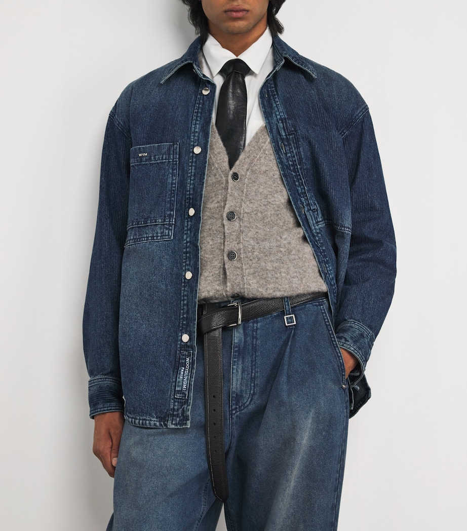 Wooyoungmi Mens Wide-Leg Jeans Blue Image 6