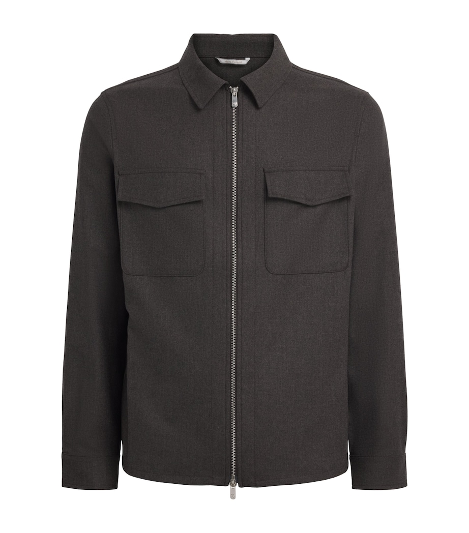 Marco Pescarolo Womens Cashmere 2-Way Zip Jacket Brown Image 1