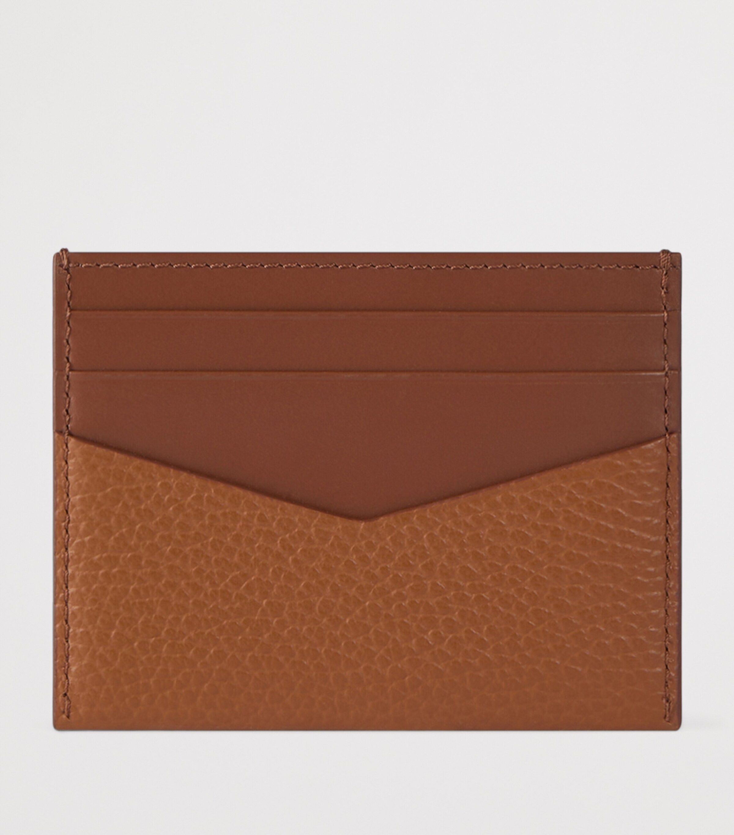 Leather 2X3CC Card Holder HAZEL Image 2