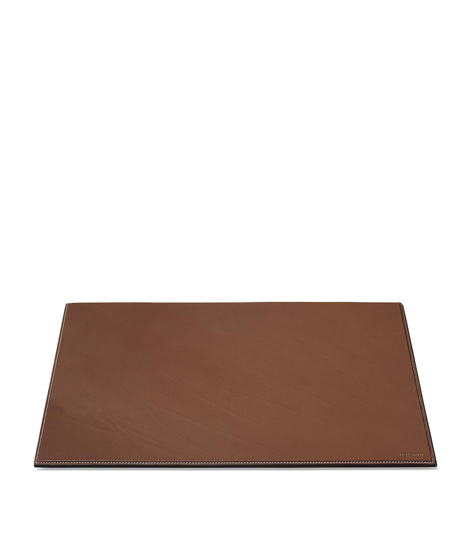 Small Leather Brennan Blotter SADDLE Image 1