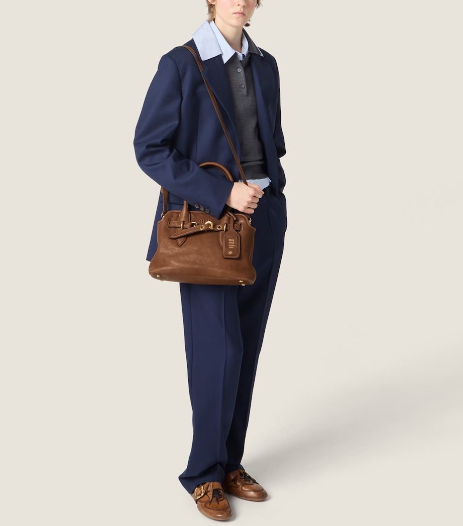 Nappa Leather Aventure Top-Handle Bag F0316 Image 8