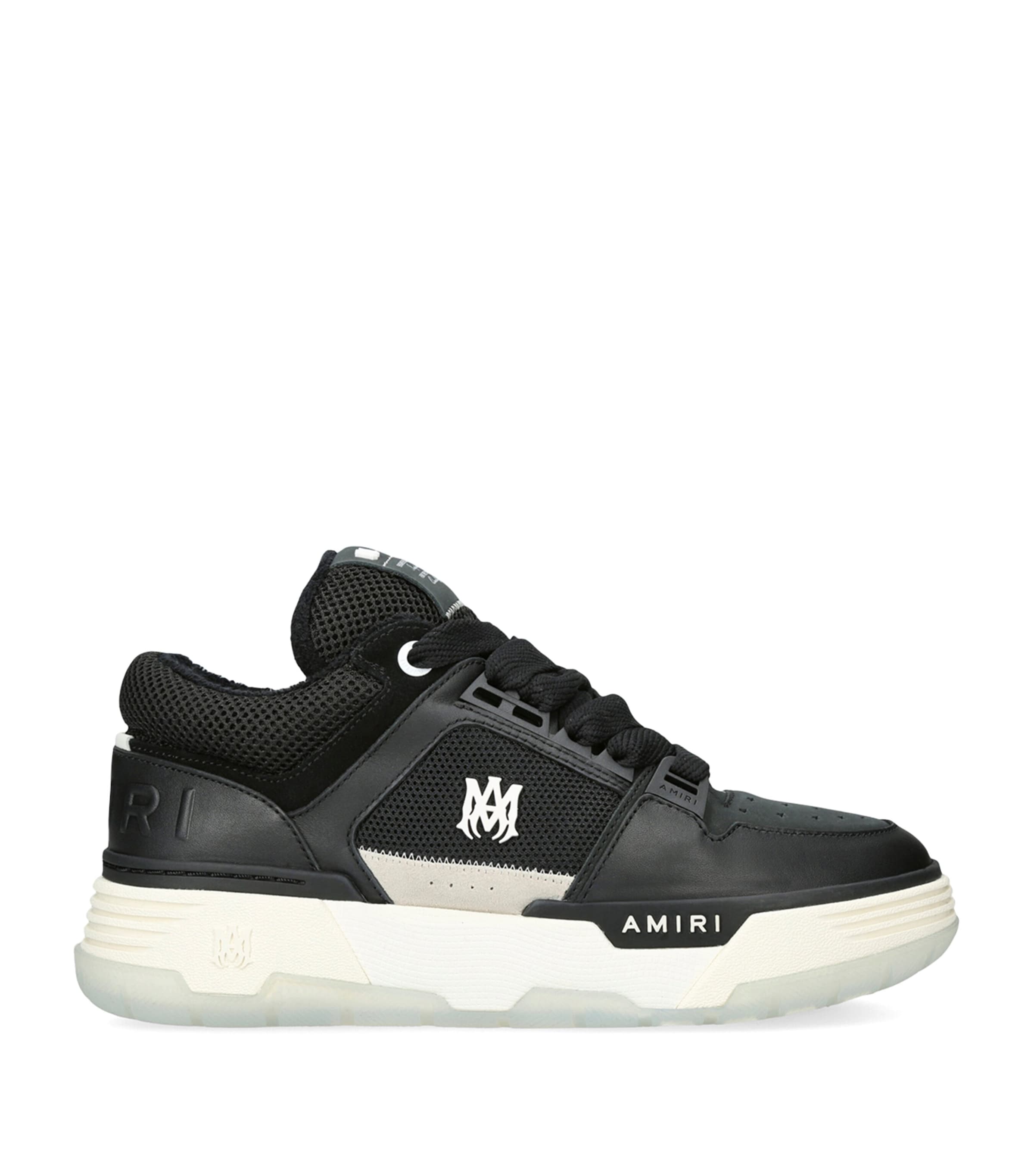 Shop Amiri Leather Ma-1 Sneakers In Black