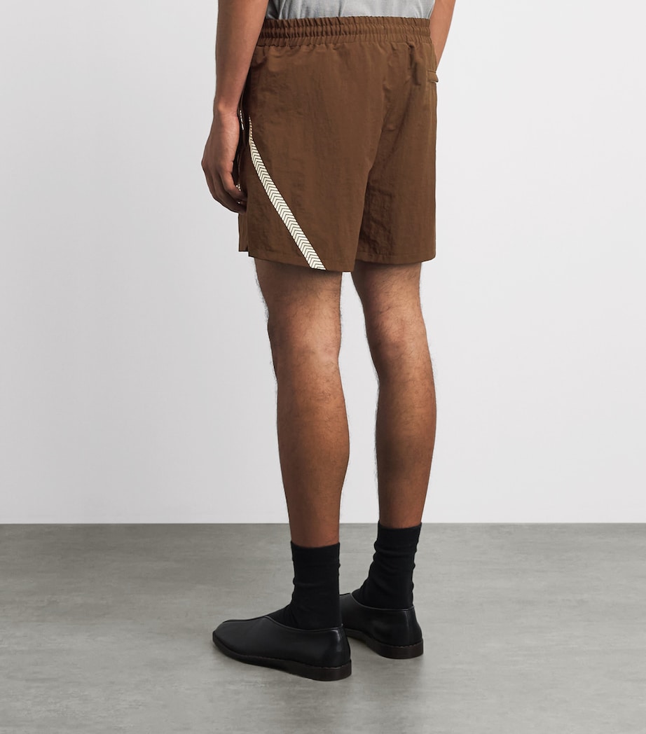 Cherry Los Angeles Mens Logo Running Shorts Brown Image 5