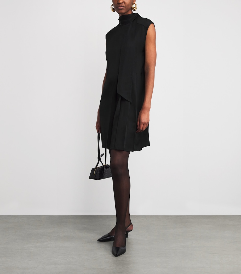 Light Crepe Sandy Mini Dress BLACK Image 2