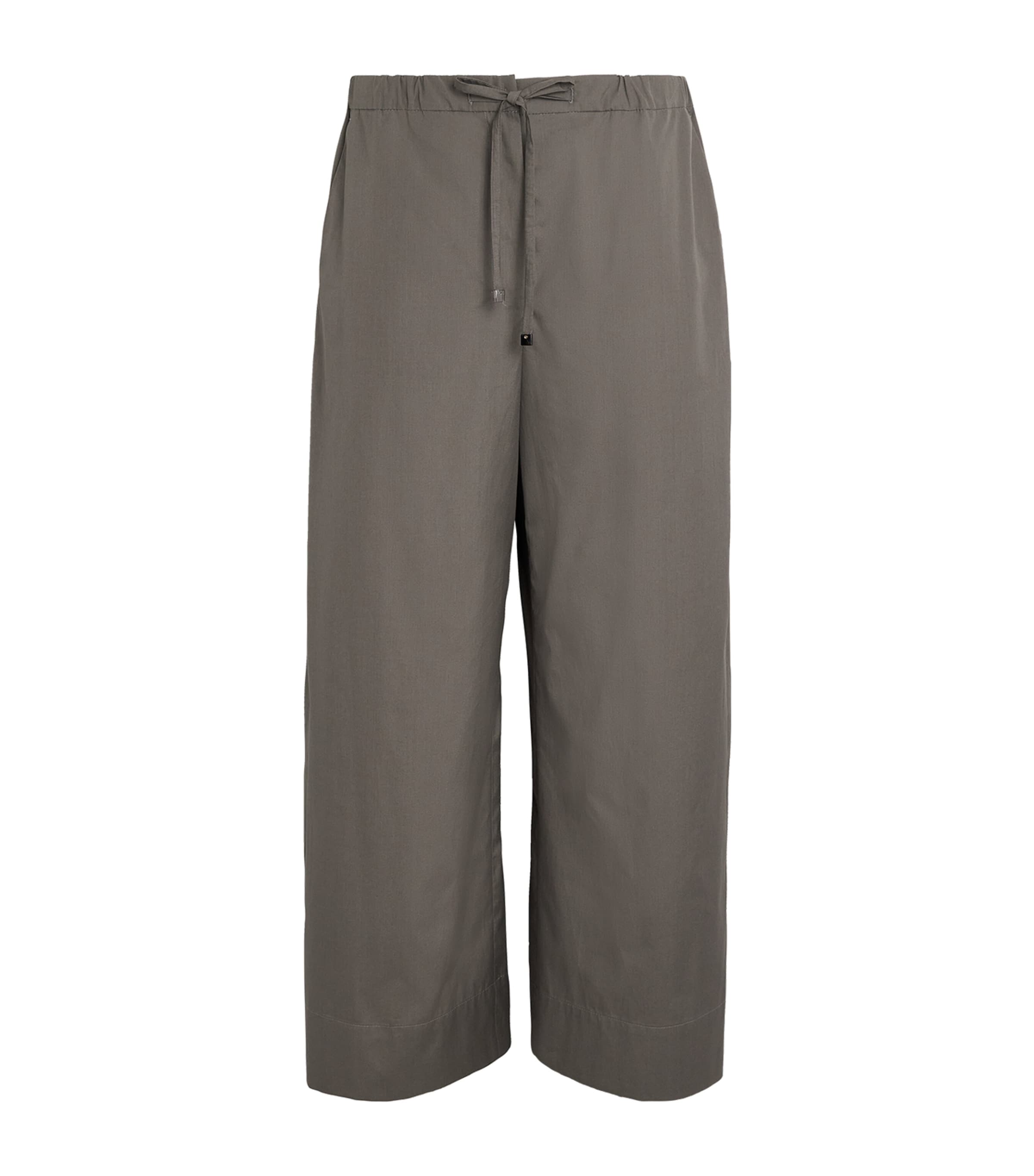 Cotton Drawstring Trousers MEDIUM GREY Image 1