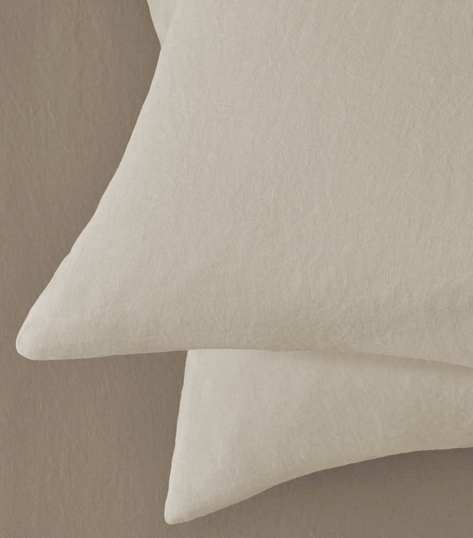 Society Limonta Linen Rem Standard Pillowcase Pair (50cm x 80cm) Marmo Image 2